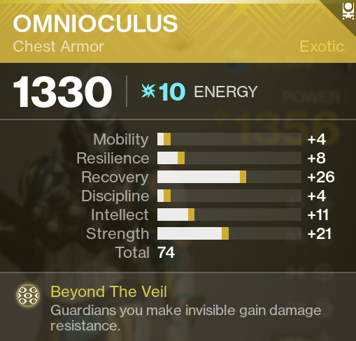 Omnioculus Destiny 2 Hunter Build