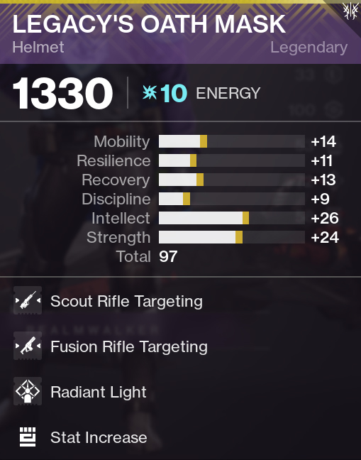 Helmet Armor Mods Hunter Build Destiny 2 D2