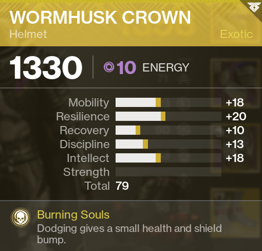 Wormhusk Crown Exotic Helmet Destiny 2 D2