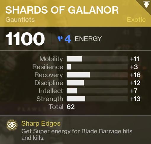 Information Shards of Galanor Exotis Gauntlets Destiny 2