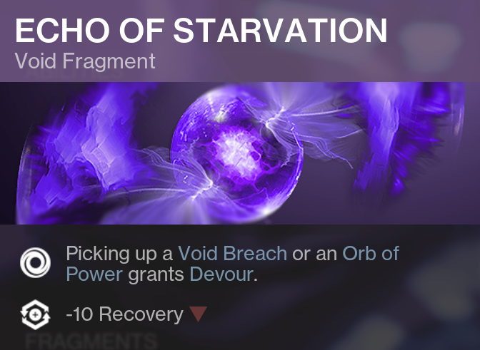 Echo of Starvation Void Fragment Destiny 2
