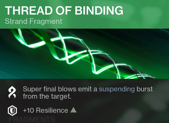 Thread of Binding Strand Fragment Destiny 2