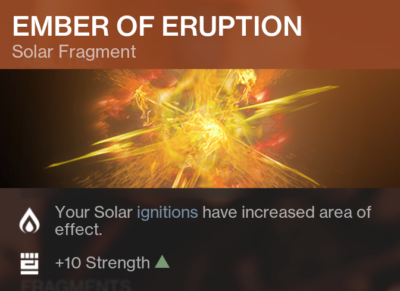 Ember of Eruption Solar Fragment Destiny 2